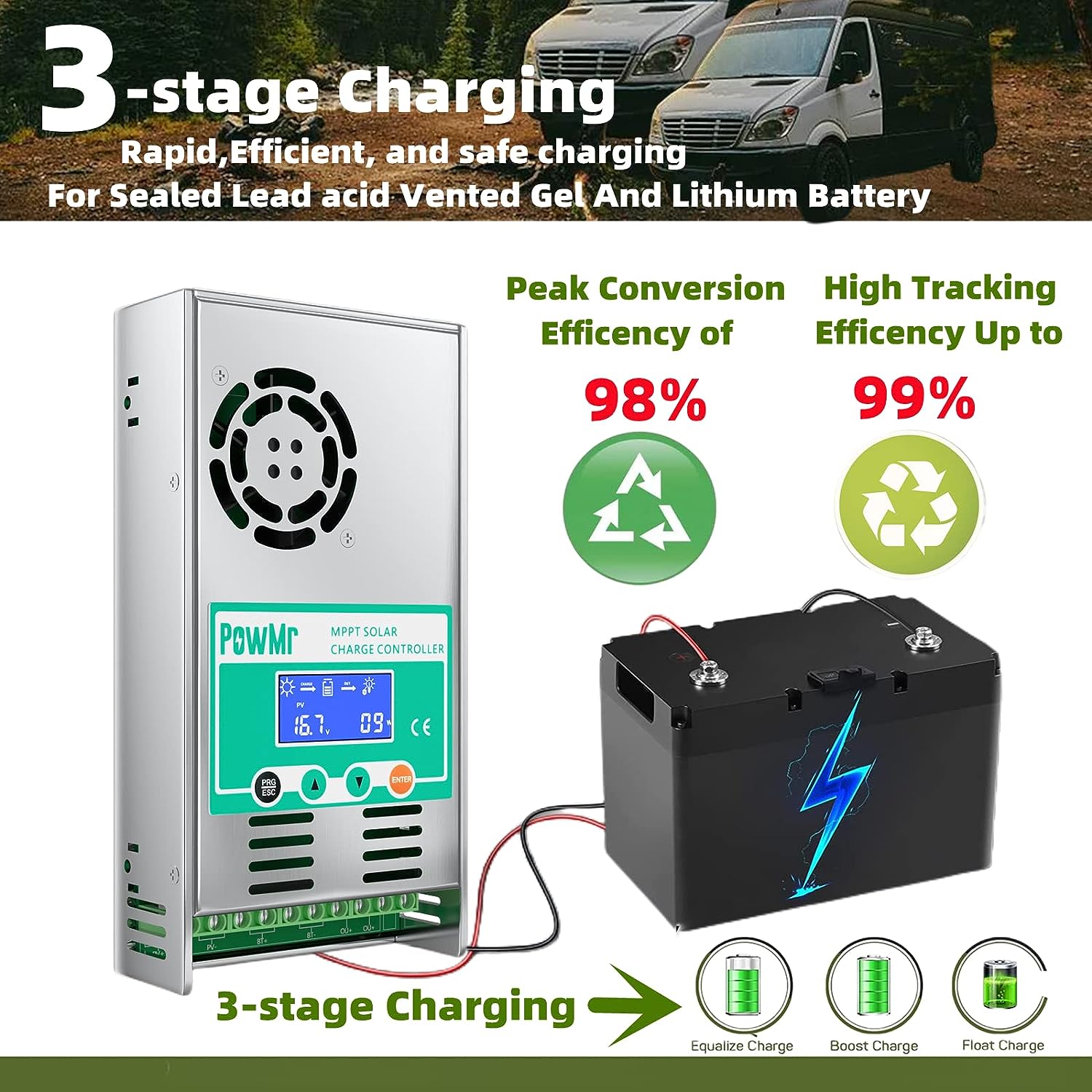 PowMr MPPT 60A Solar Charge Co - Drone Solar Charger review and price