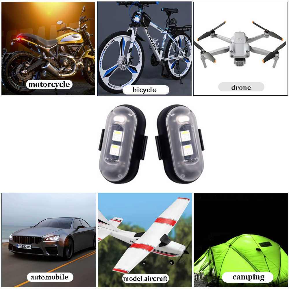 10x 4x 8Colors Wireless LED Dr - Drone Strobe Light review and price