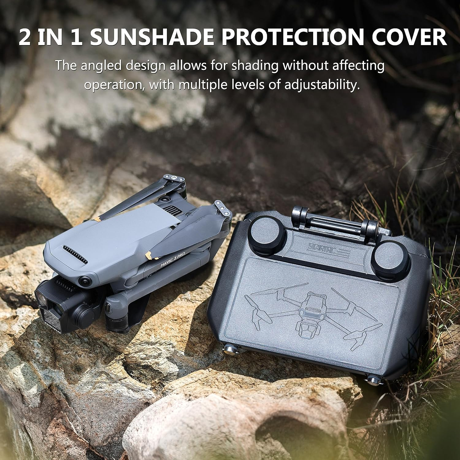 2-in-1 Sun Hood & Joystick Cov - Drone Controller Hood review and price