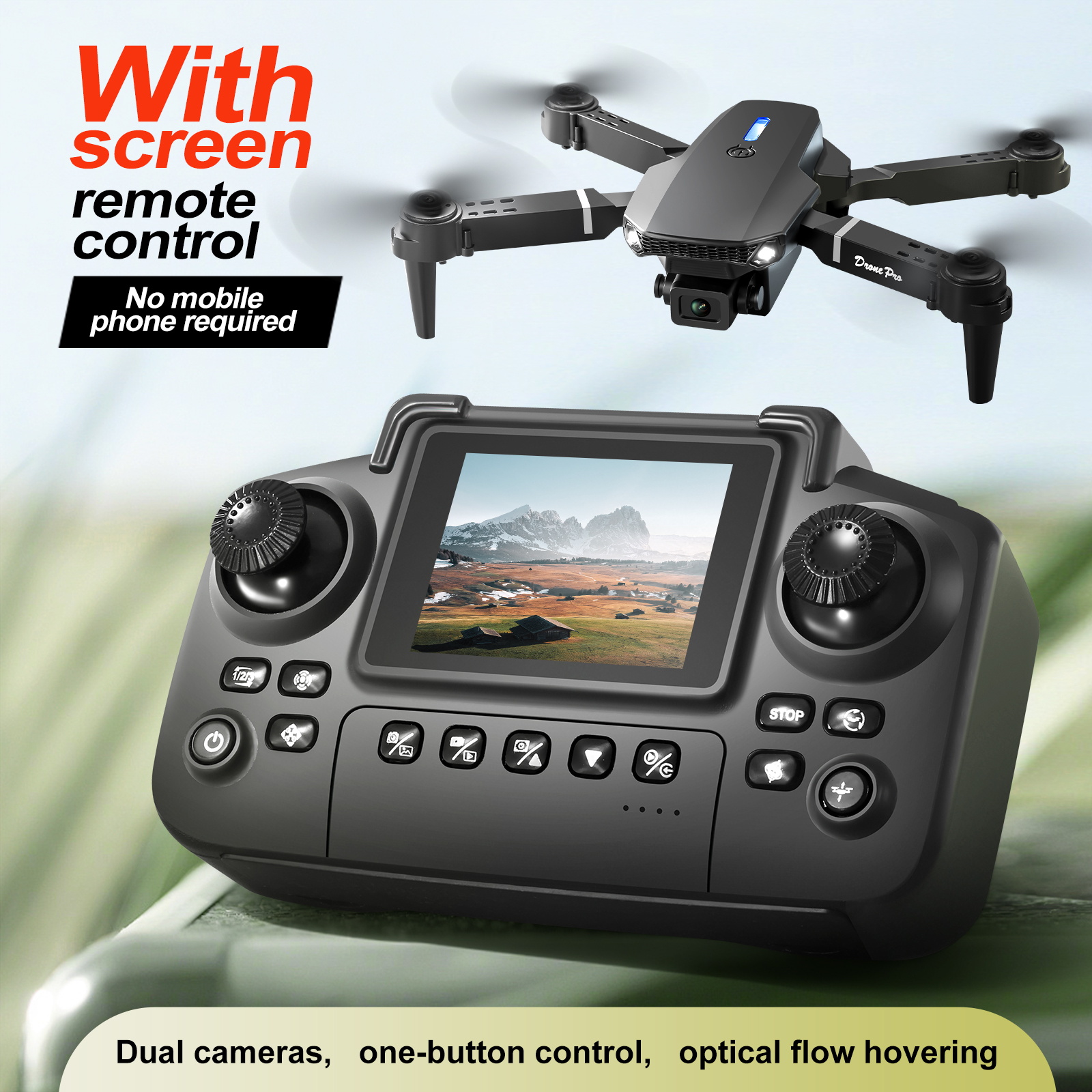 2025 New E88 E99 Upgraded Dron - Drone Controller Screen review and price
