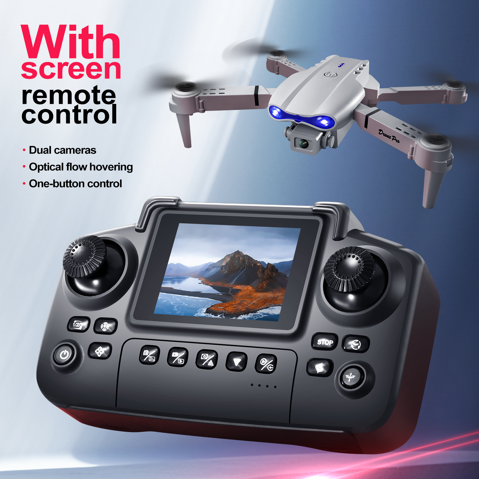 2025 New E88 E99 Upgraded Dron - Drone Controller Screen review and price