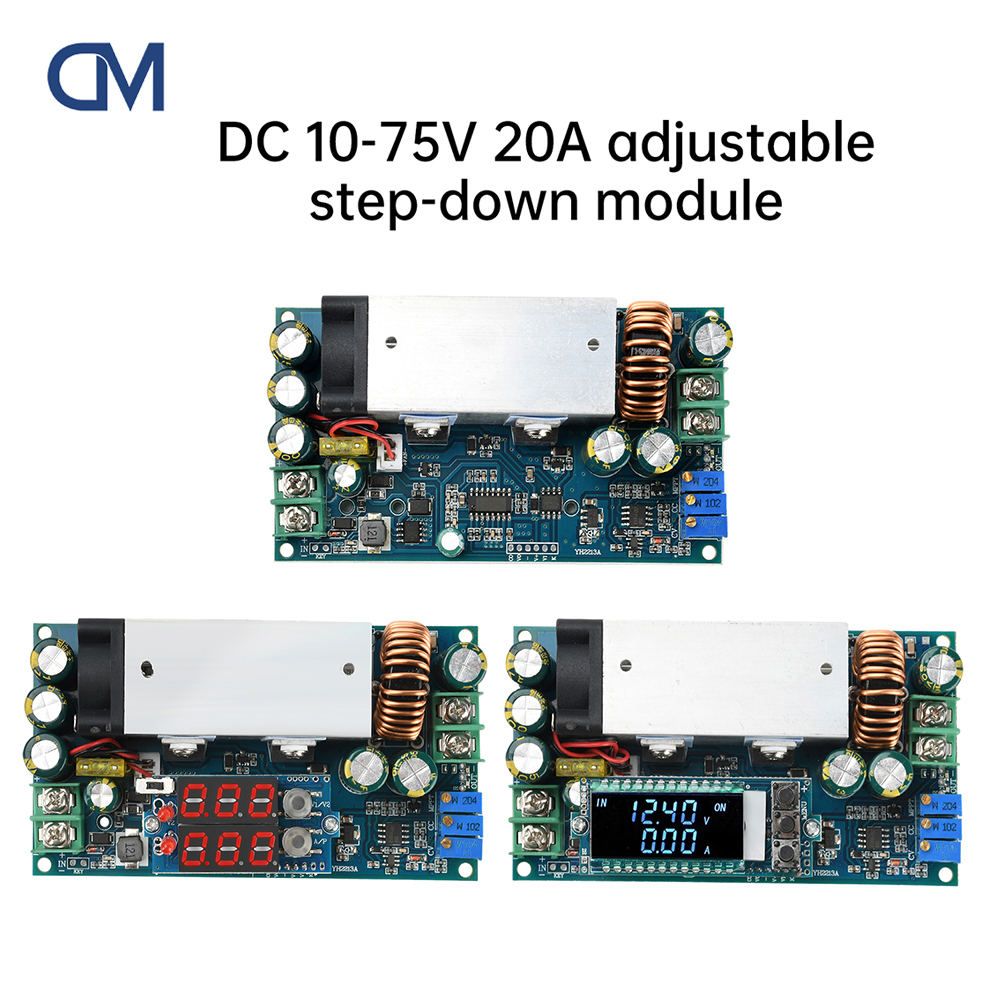 DC 10-75V 20A Adjustable Buck  - Drone Solar Charger review and price